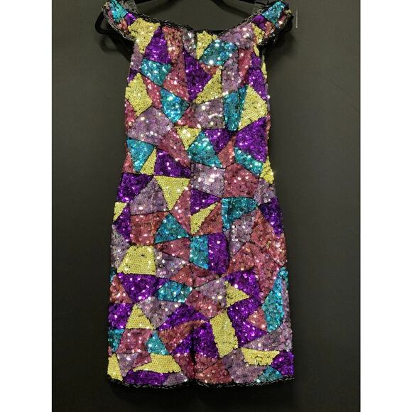 1990’s Vintage Sequin Bodycon Dress - Picture 2 of 9